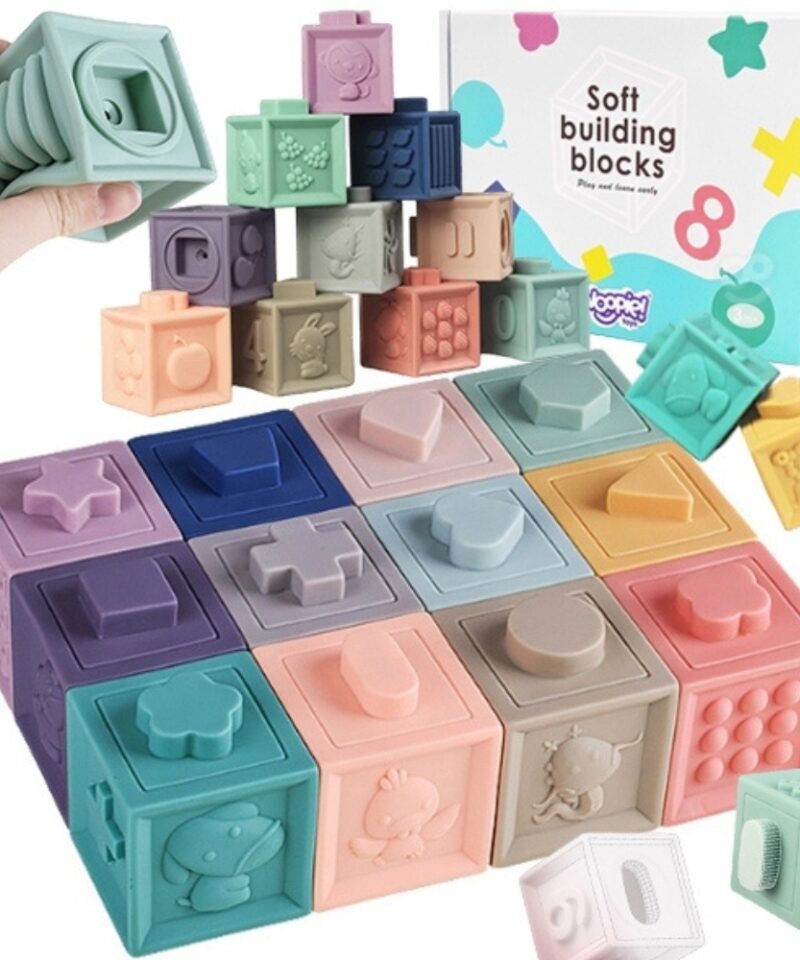 Sensoorne klotsikomplekt lastele mängimiseks