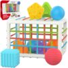 Värviline sensoorne kuubik lastele