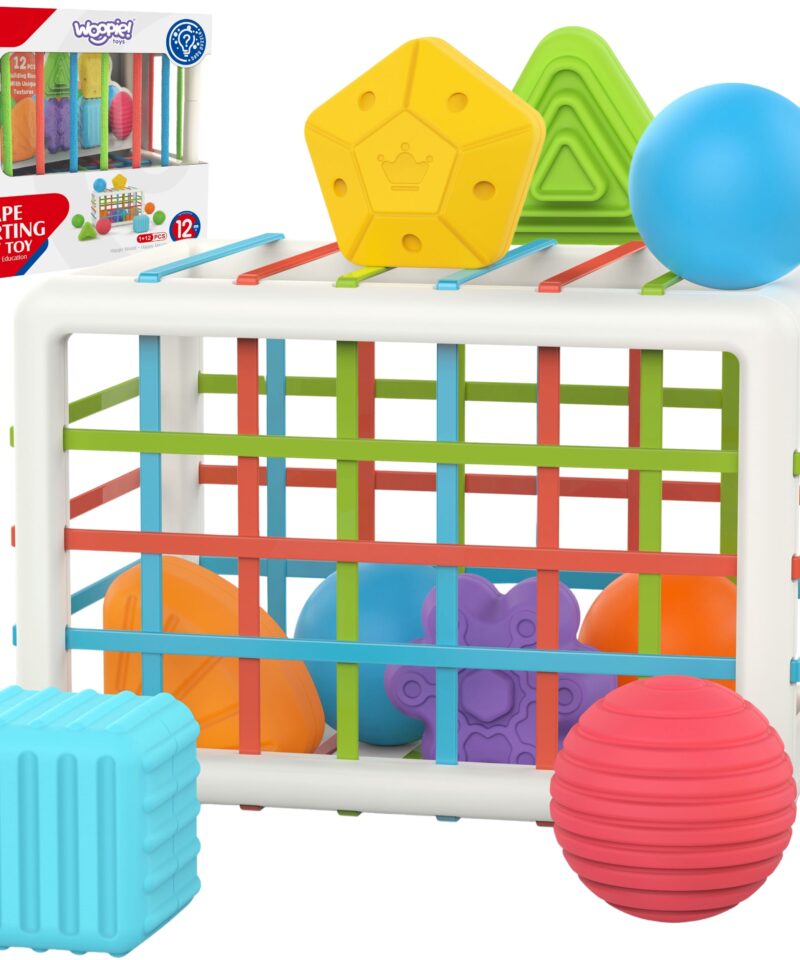 Värviline sensoorne kuubik lastele