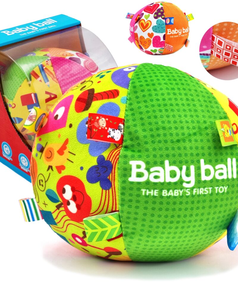 Sensoorne beebipall värviliste tekstuuridega