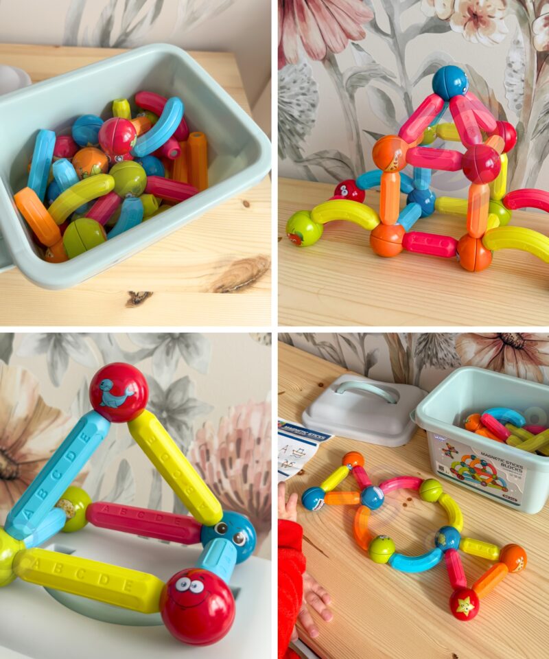 Erinevad struktuurid magnetklotsidega