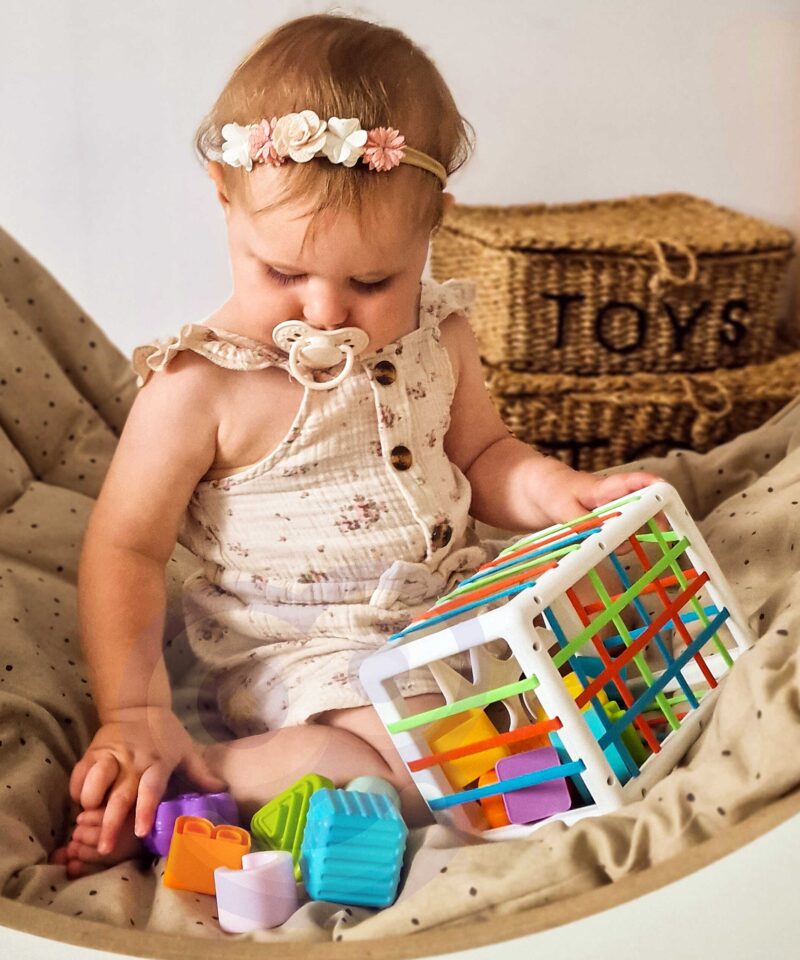 Lastele mõeldud klotssorter, mis stimuleerib meeli