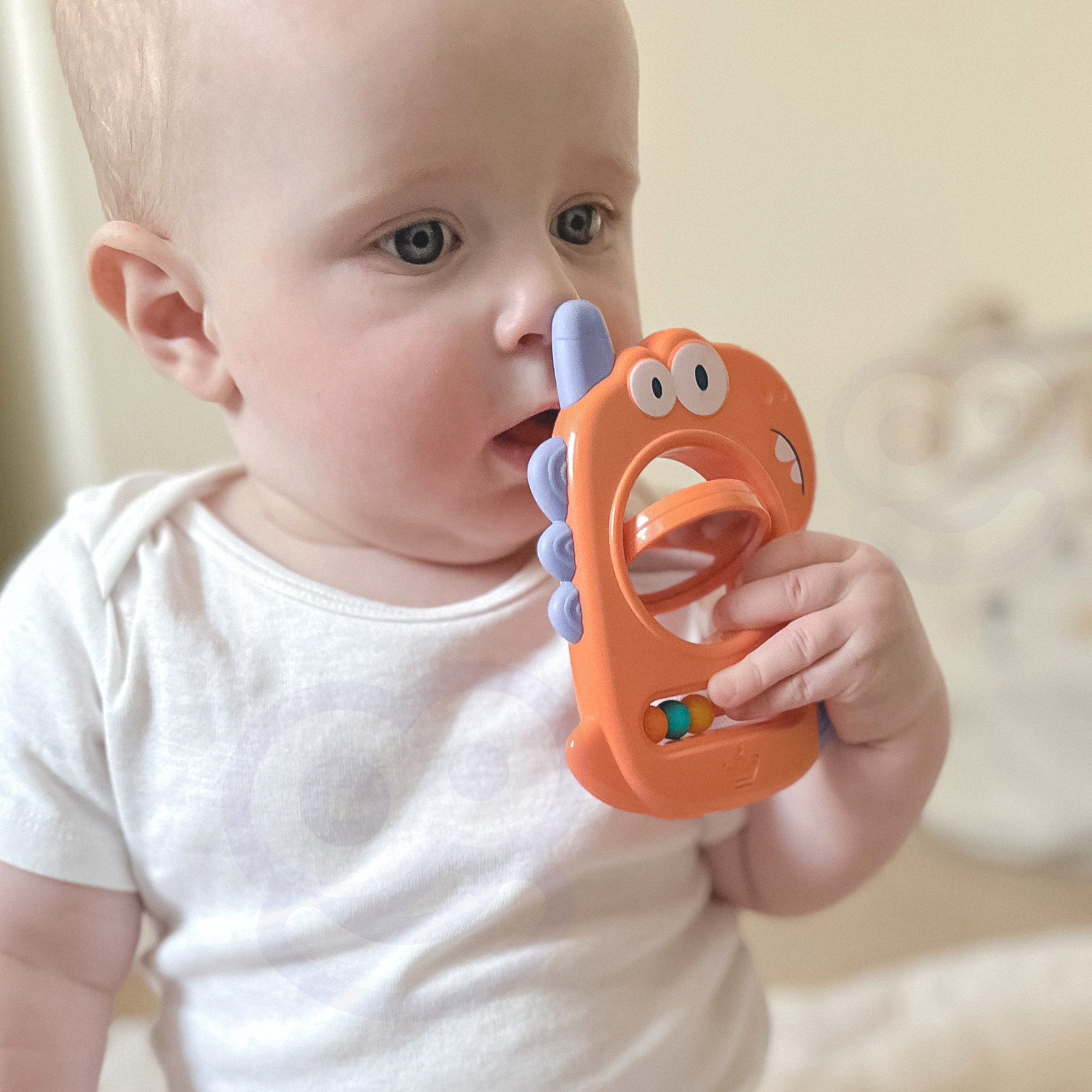 WOOPIE BABY Zabawka Sensoryczna Gryzak Lusterko Dino - Image 6