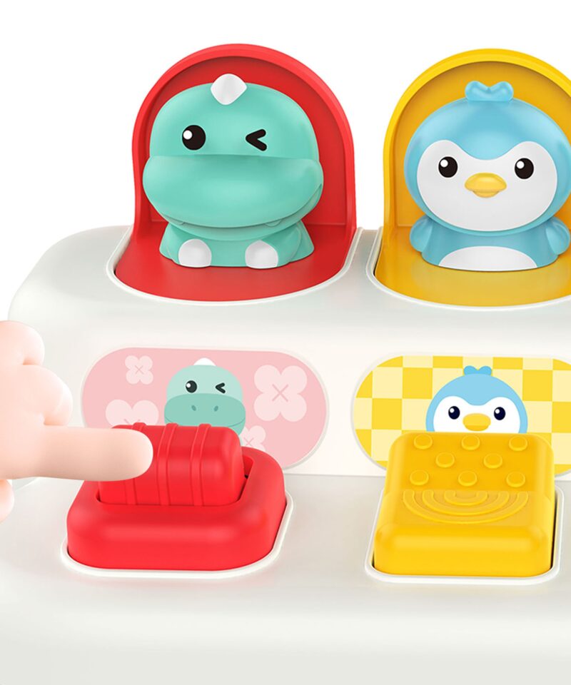 Lüliti ja nupuga pop-up loomade mänguasi