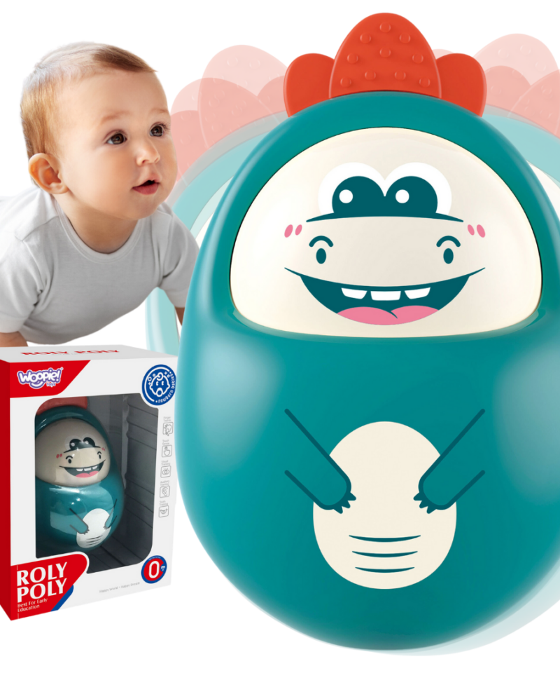 Muusikaline dinosaurus beebidele mängimas