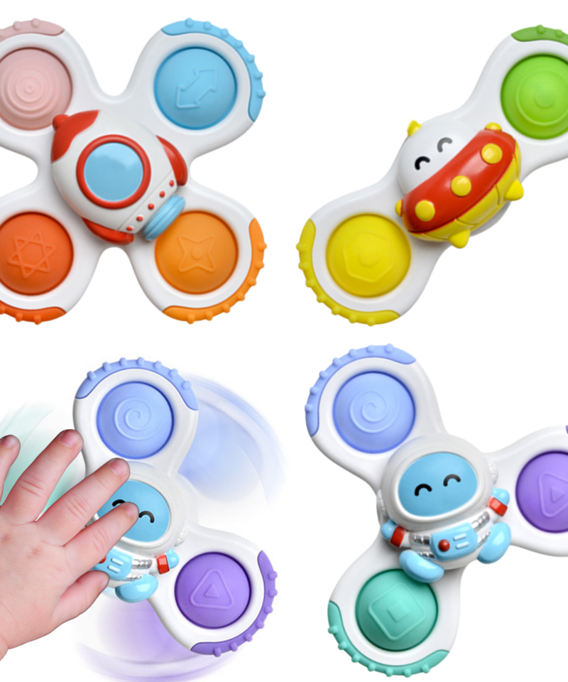 Kolm kosmoseteemalist spinnerit lastele