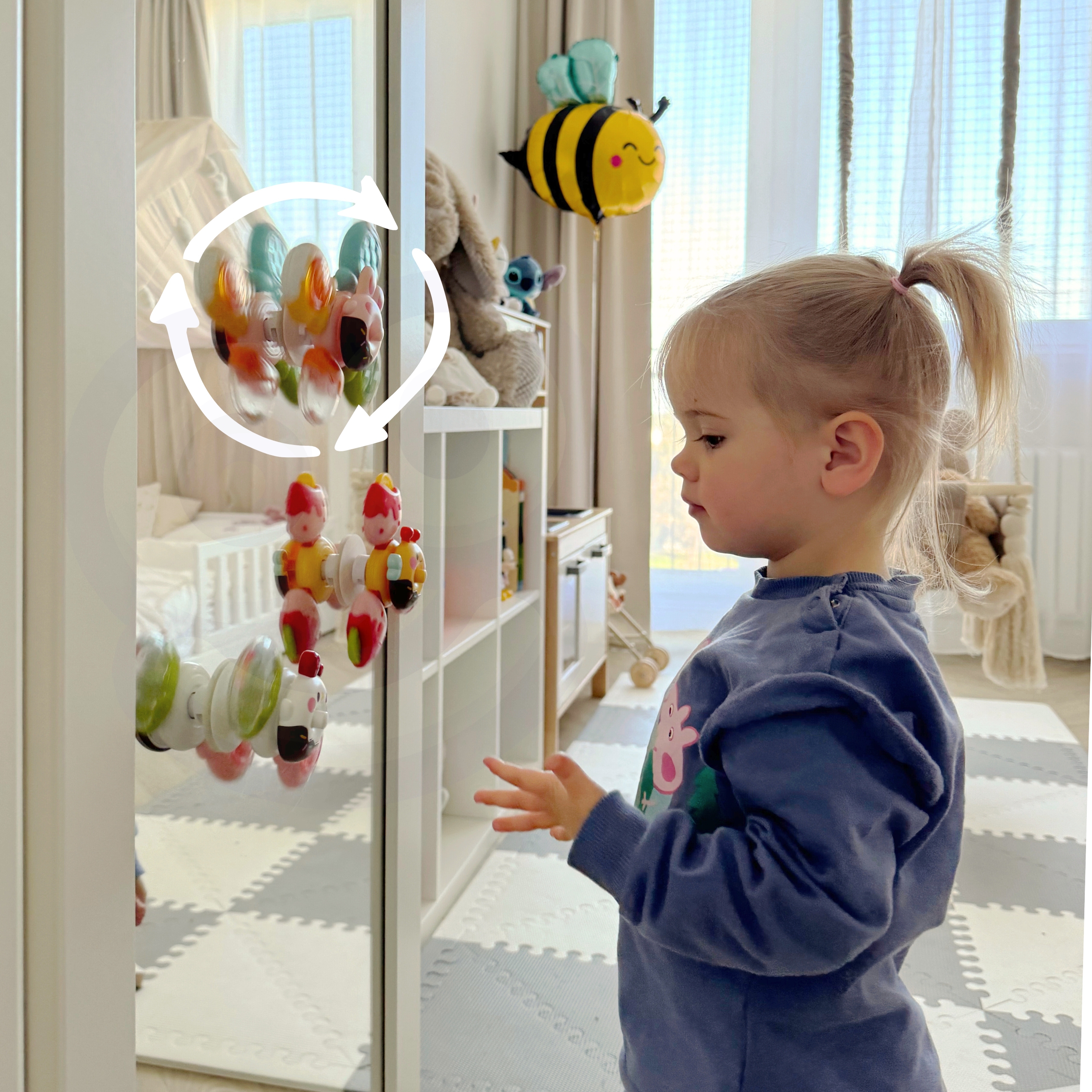 Mesilase kujuline sensooriline spinner