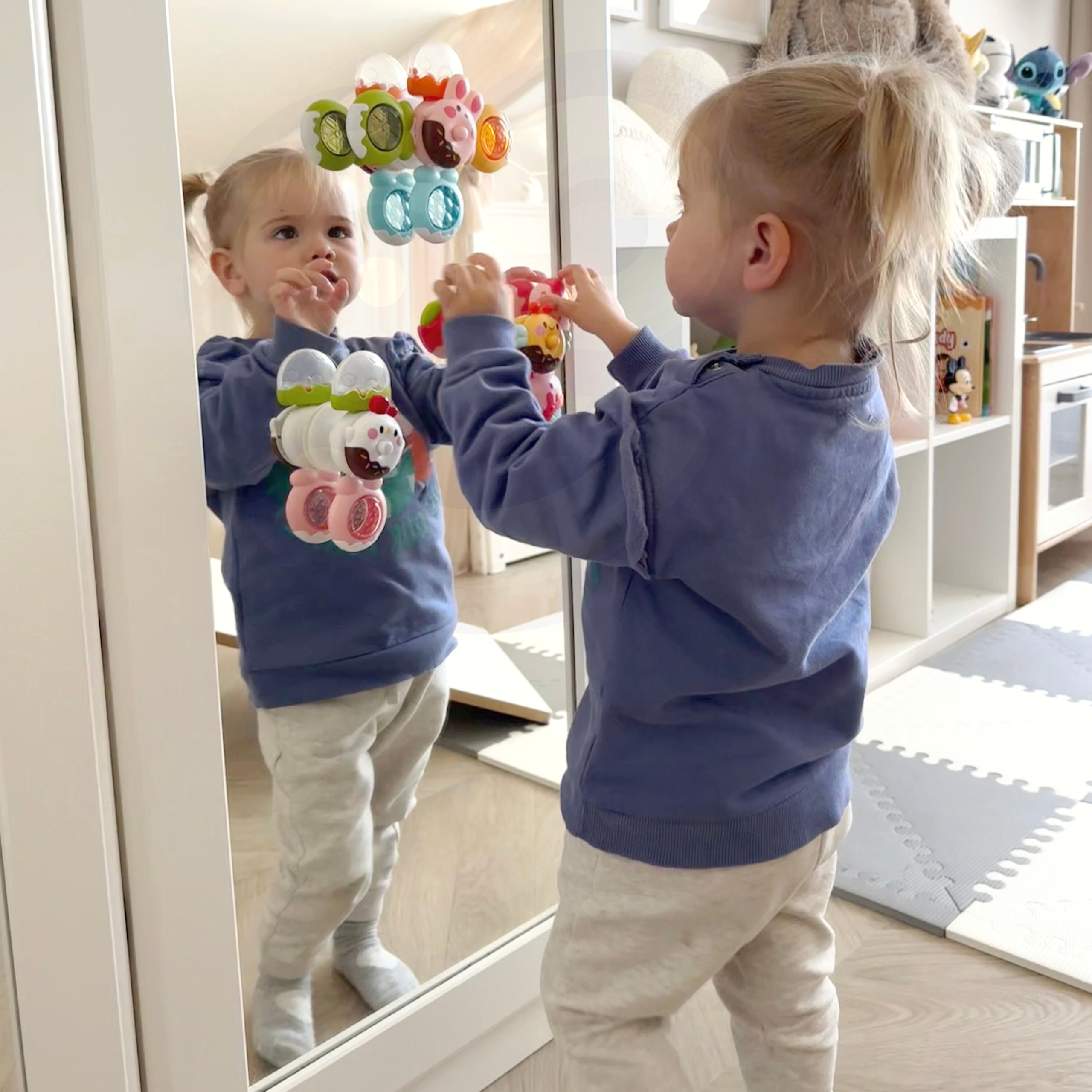 Jänese kujuline rahustav spinner