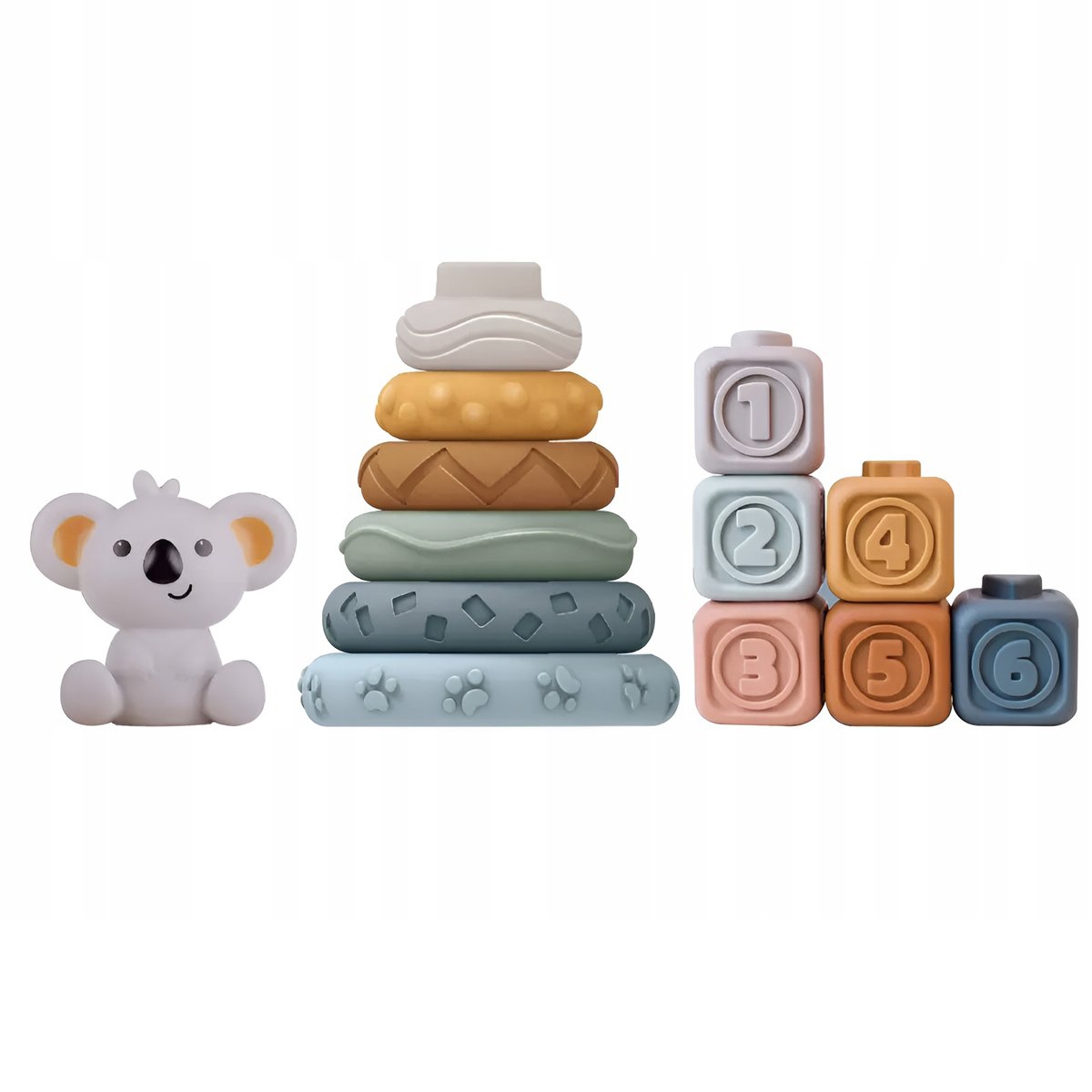 Ohutu klotsikomplekt närimisleluna lastele