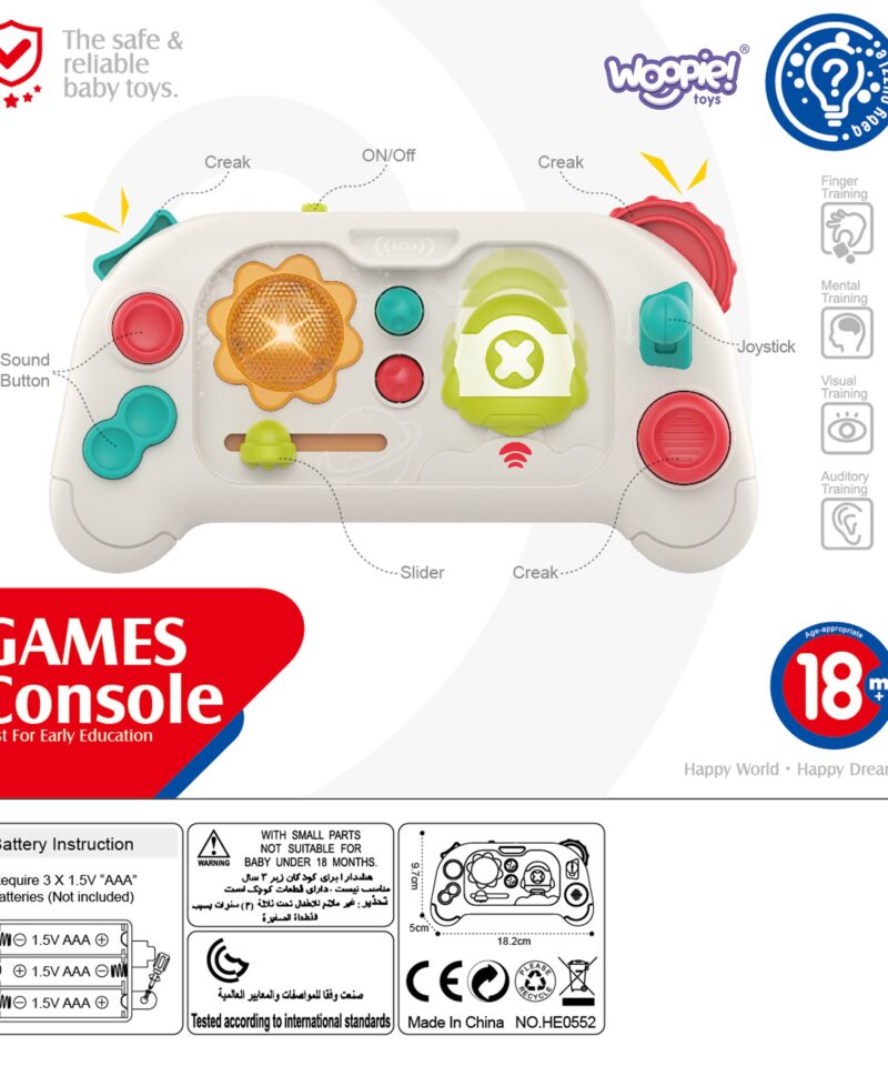 Arendav mänguasi helide ja valgusega