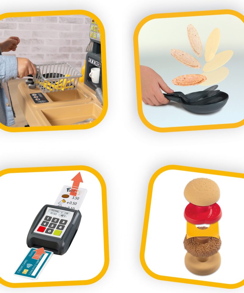 Laste mänguköök serveerimisletiga