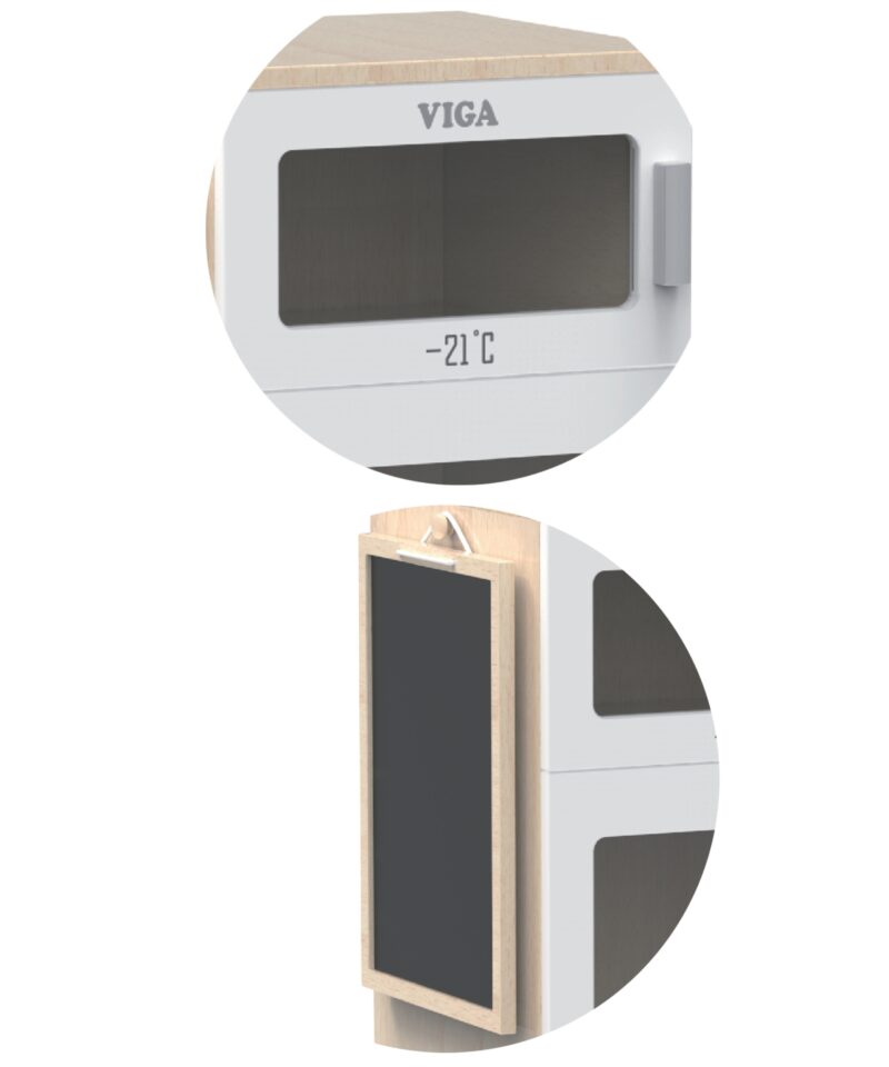 Külmik tahvliga lastele joonistamiseks