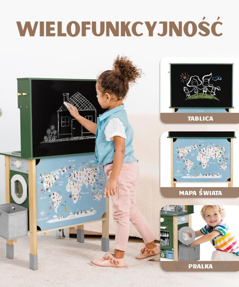 Puidust köök koos lisatarvikutega