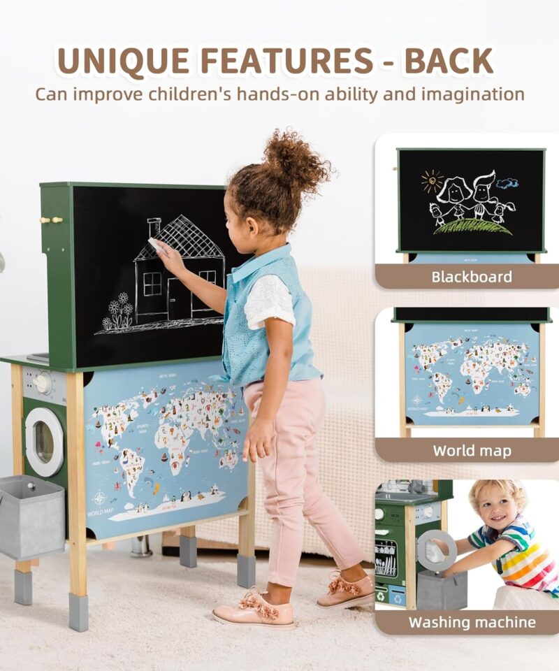 Puidust köök koos lisatarvikutega