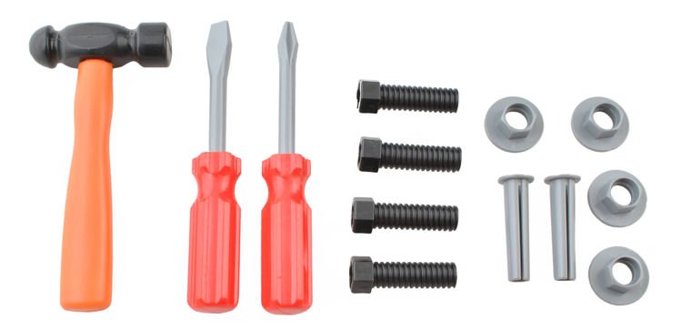 Laste tööriistakomplekt mänguhetkel