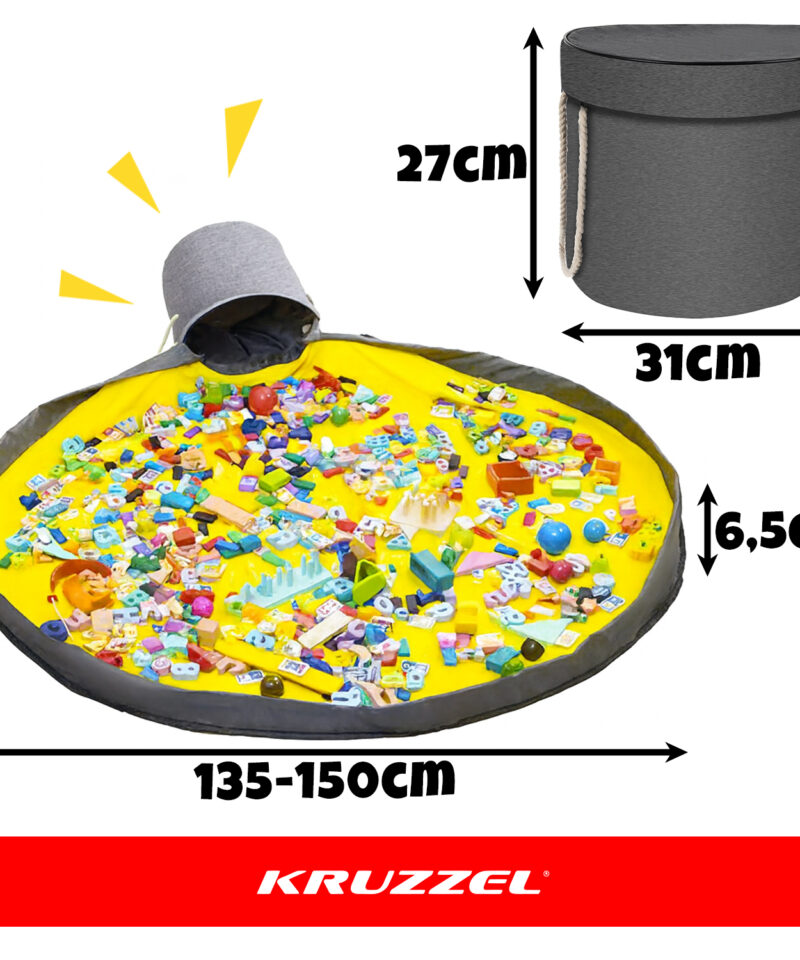 Korv mänguasjade hoiustamiseks ja mängumatiks