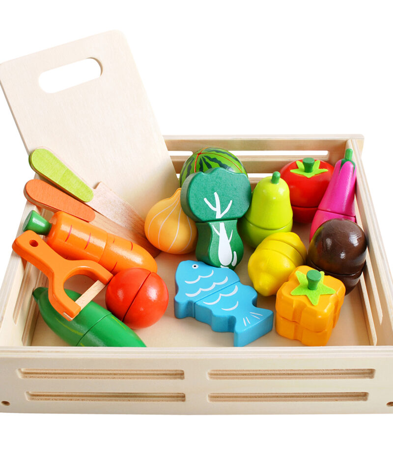 Kaasaskantav puidust mängukomplekt lastele