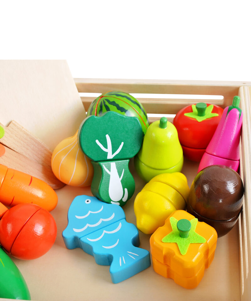 Kaasaskantav puidust mängukomplekt lastele