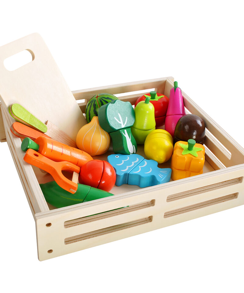 Kaasaskantav puidust mängukomplekt lastele