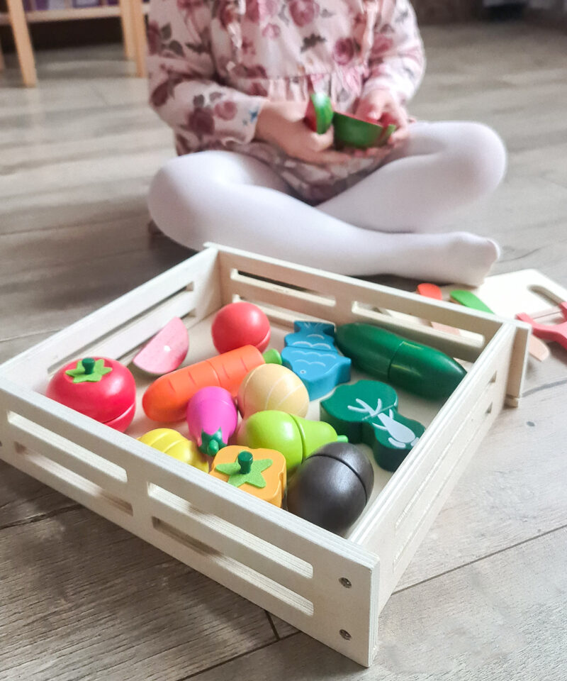 Kaasaskantav puidust mängukomplekt lastele