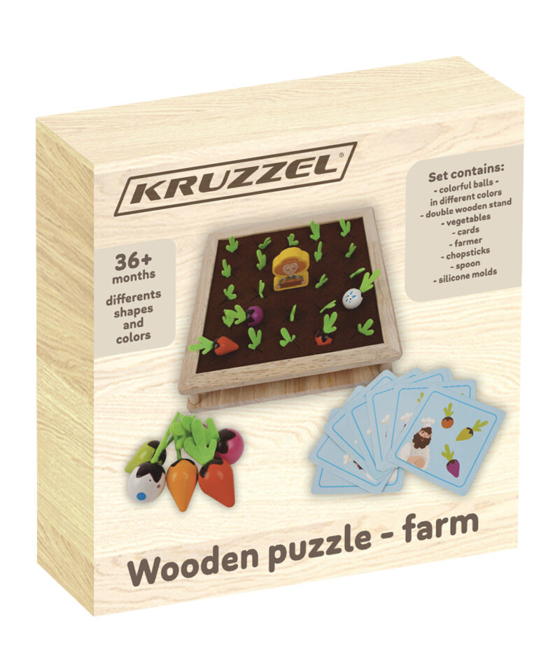 Arendav ja lõbus puidust mängukomplekt