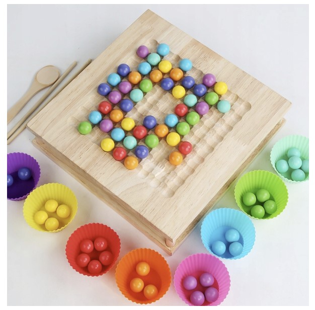 Turvaline ja vastupidav puidust mängukomplekt