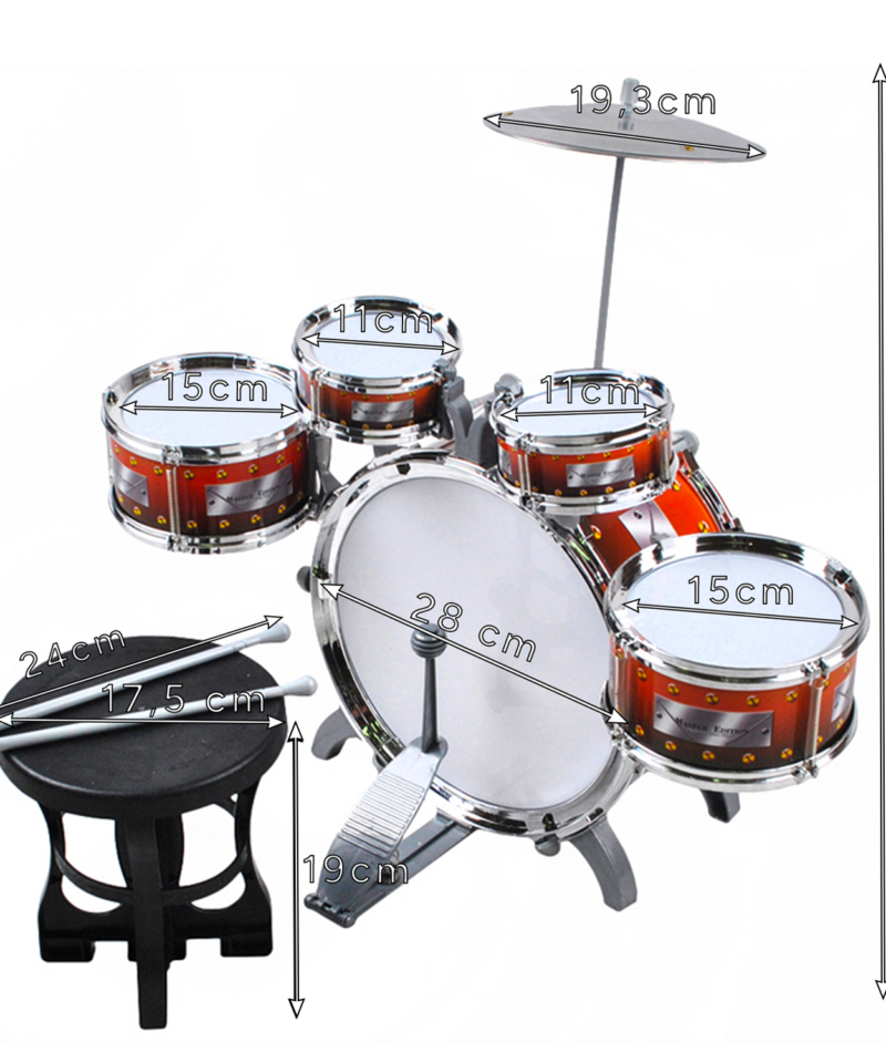 Rütmiarenduse trummikomplekt lastele