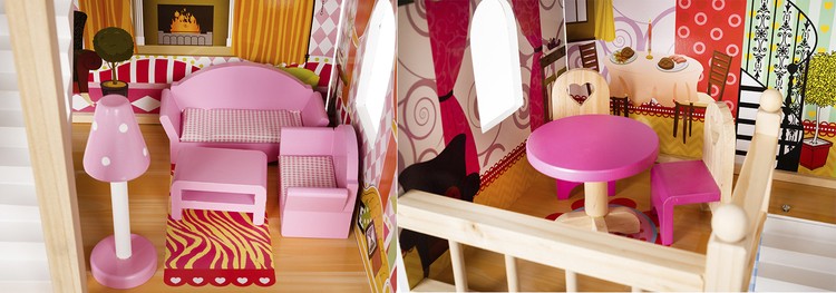 Suur ja vastupidav puidust mängumaja