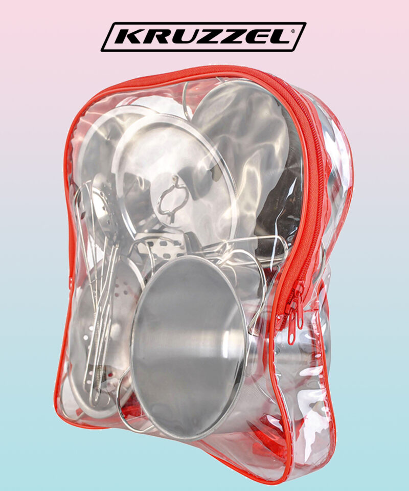 Vastupidav metallist kööginõude komplekt lastele