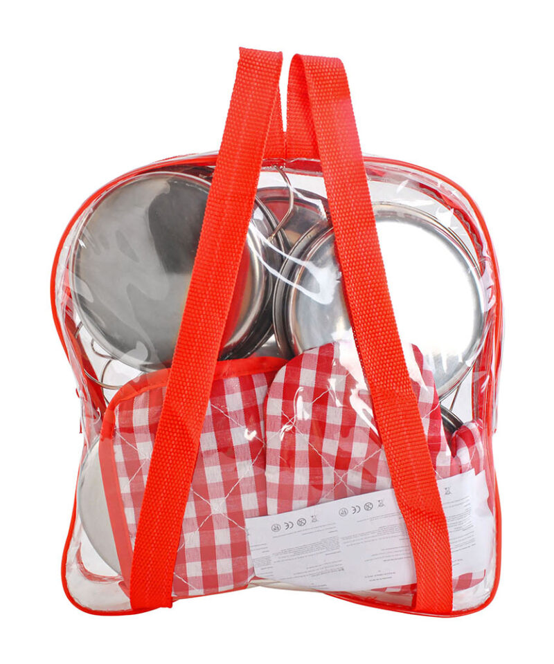Laste kööginõude komplekt seljakotiga