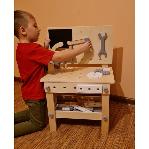 Vastupidav puidust mängutöökoda lastele