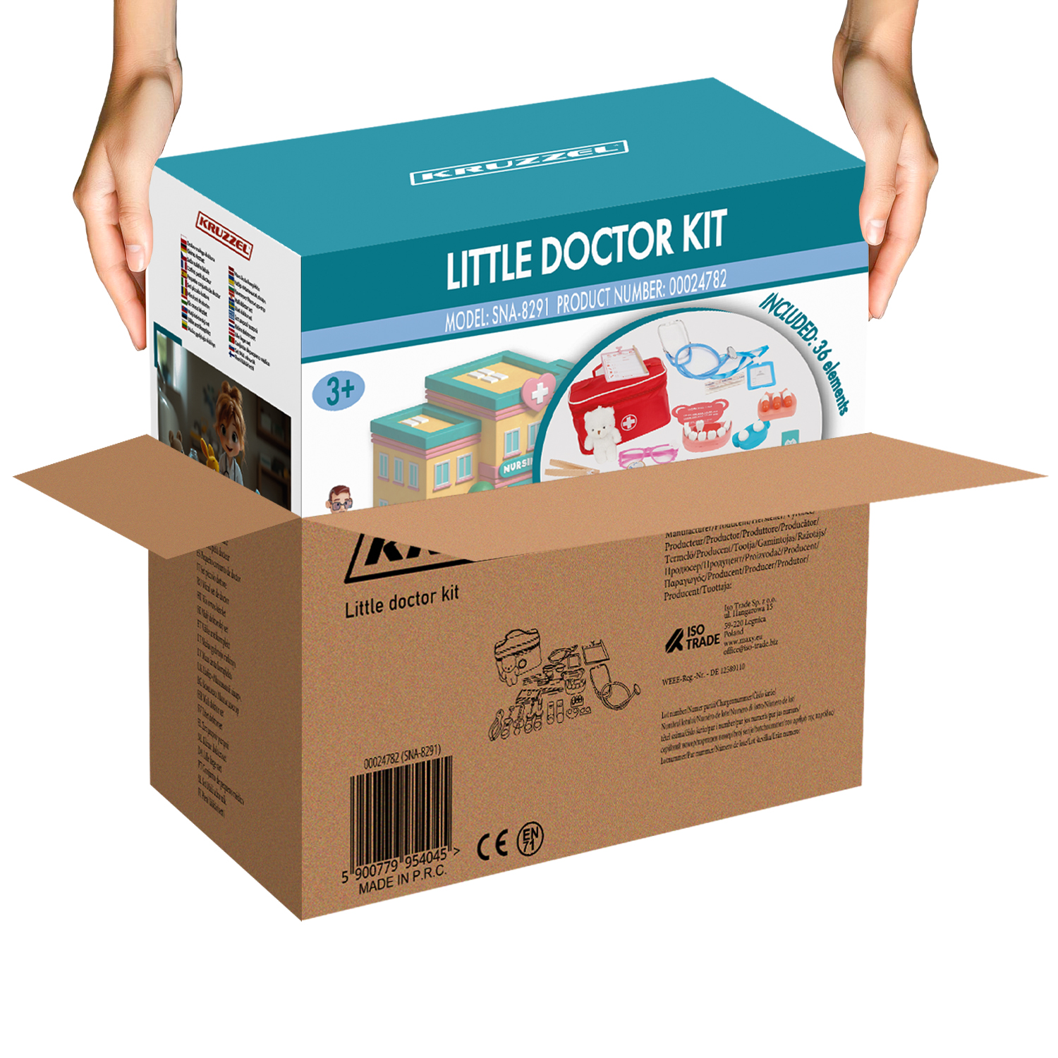 Laste arstikomplekt mängu ajal