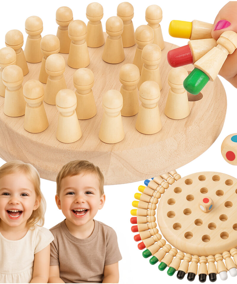 Puidust mälumalesett lastele