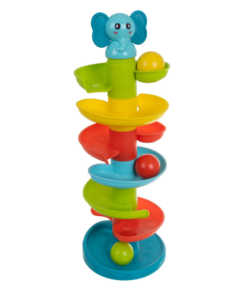 Värvilised pallid kaasas mängutorniga