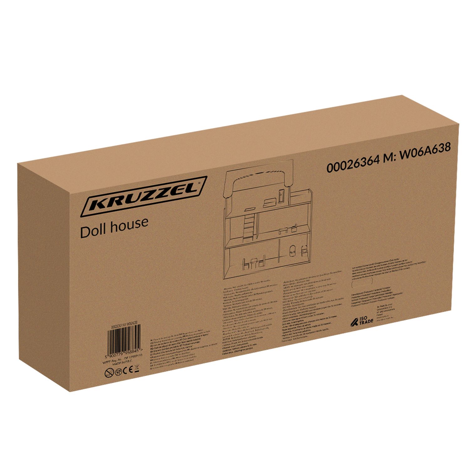 Puidust nukumaja LED-valgustusega