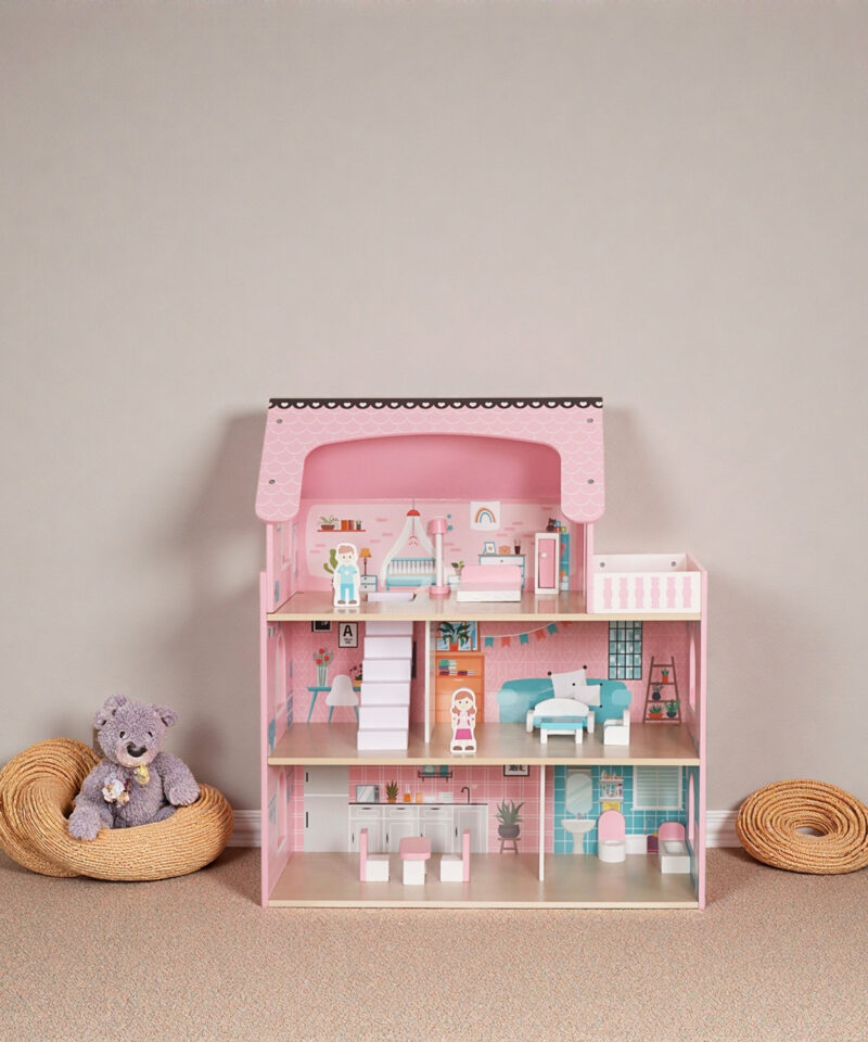 Kolmekorruseline nukumaja rõduga