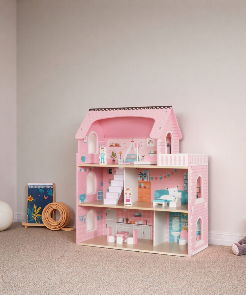 Kolmekorruseline nukumaja rõduga