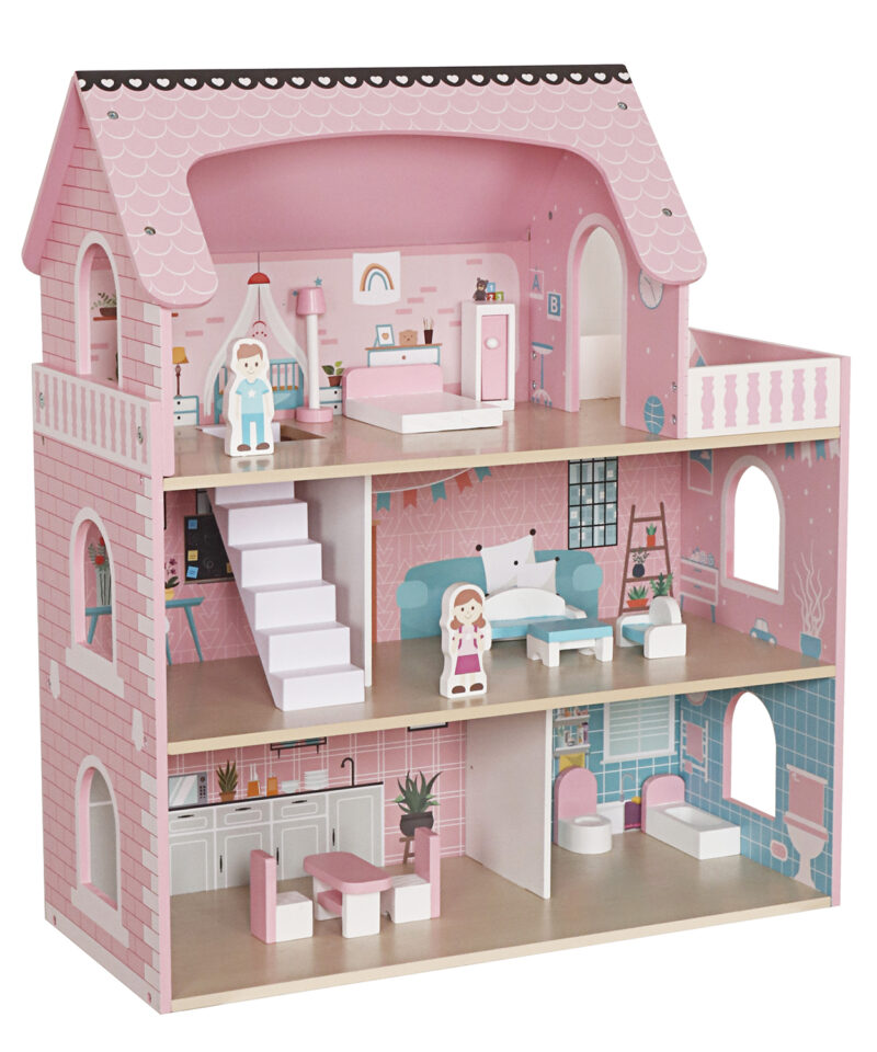 Kolmekorruseline nukumaja rõduga