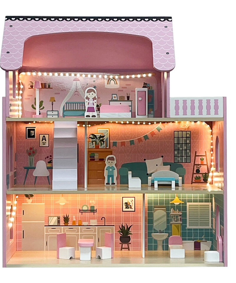 Kolmekorruseline nukumaja rõduga