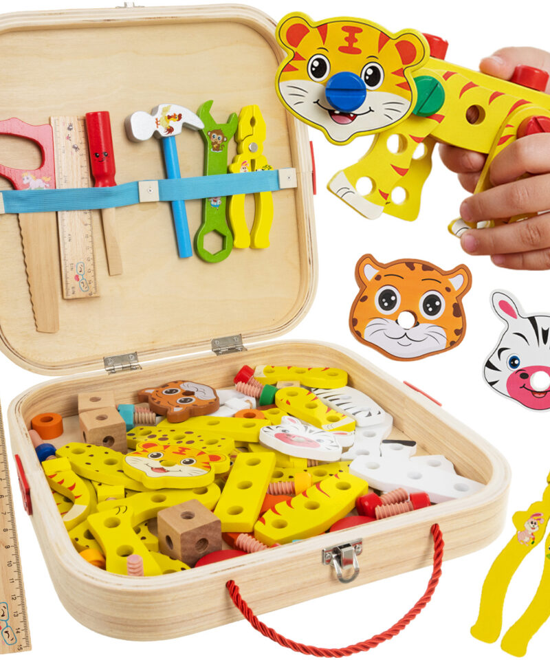 Laste puidust tööriistakast noortele meisterdajatele