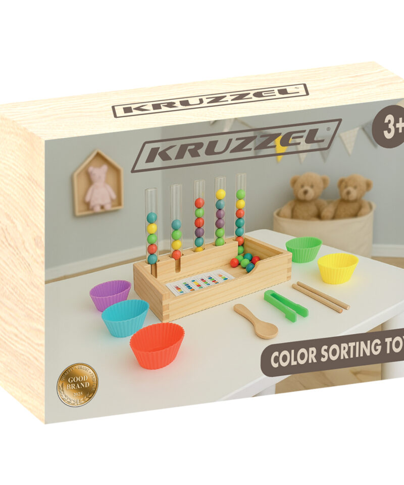 Puidust mänguasi, mis arendab motoorikat