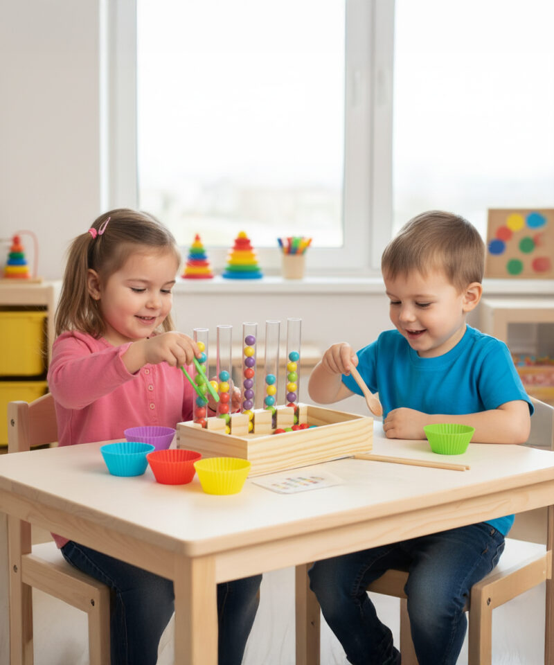 Sorter mänguasi, mis arendab värvitaju