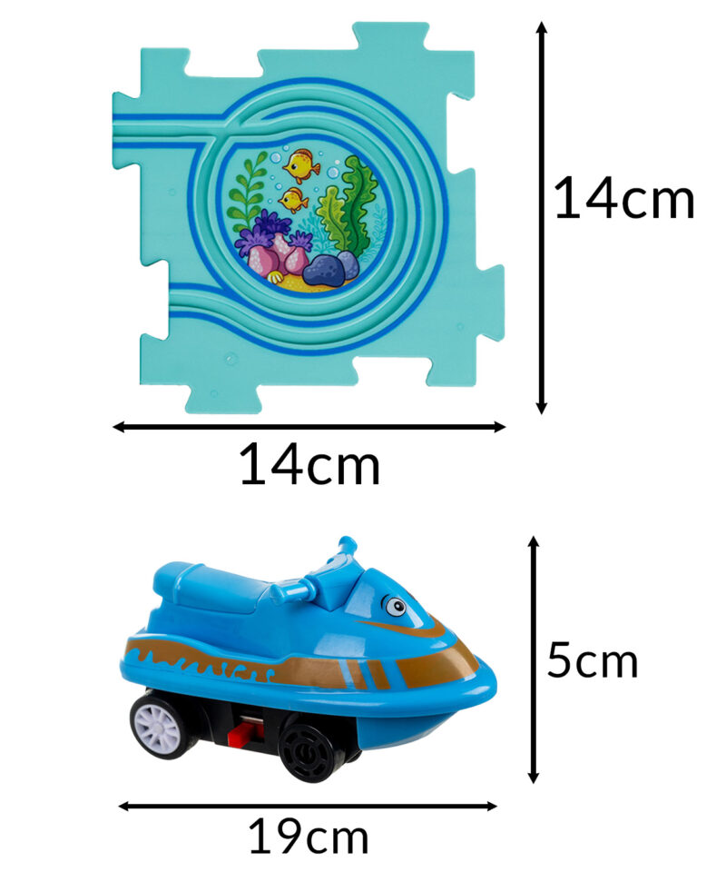 Puslekomplekt koos autode ja liiklusmärkidega
