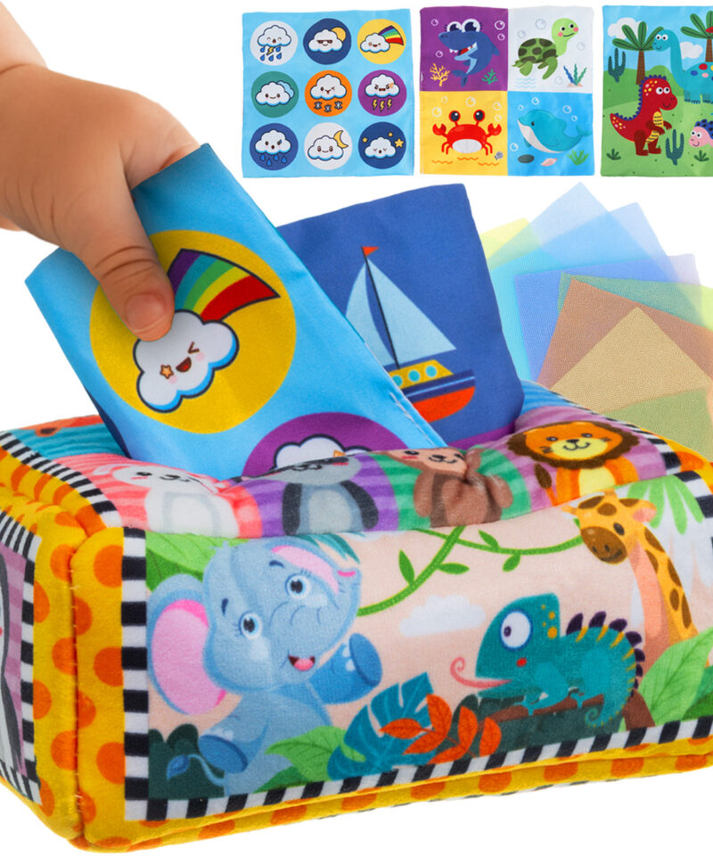 Laste arendav sorteerimismäng värviliste tükkidega