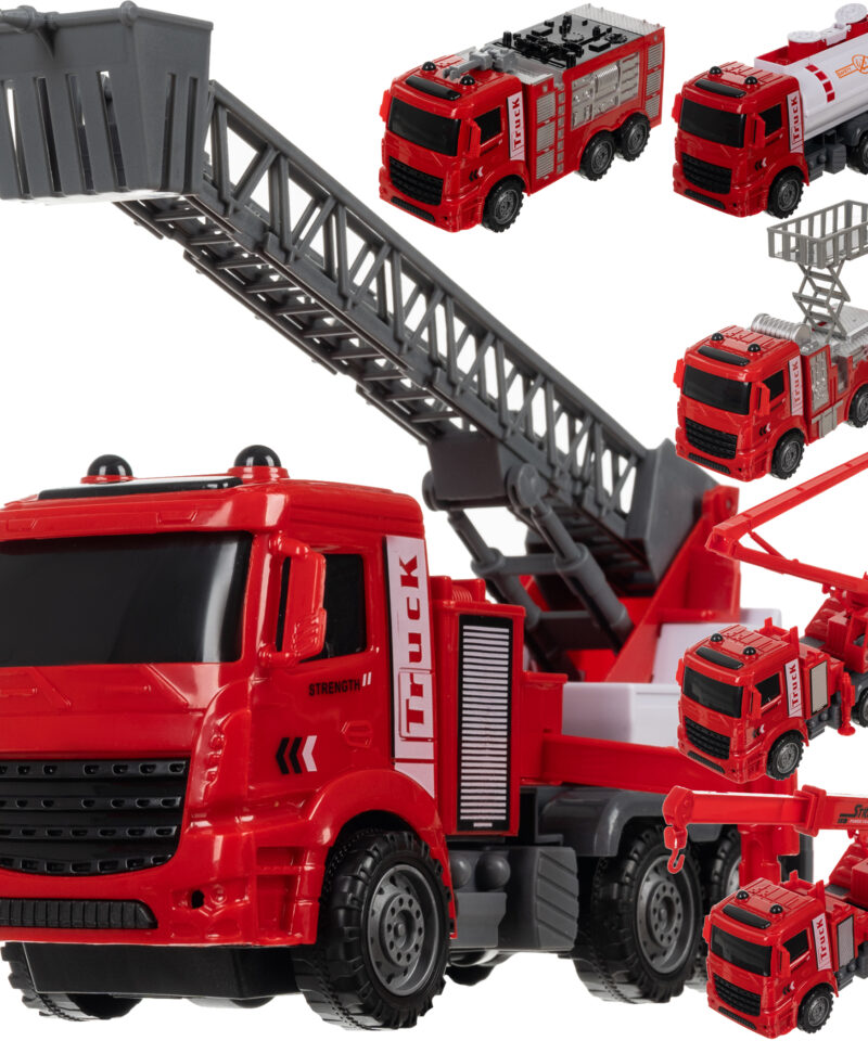 Laste tuletõrjeautode mängukomplekt