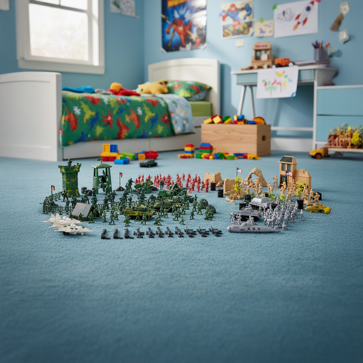 Praktiline sõjaväebaas kohvriga