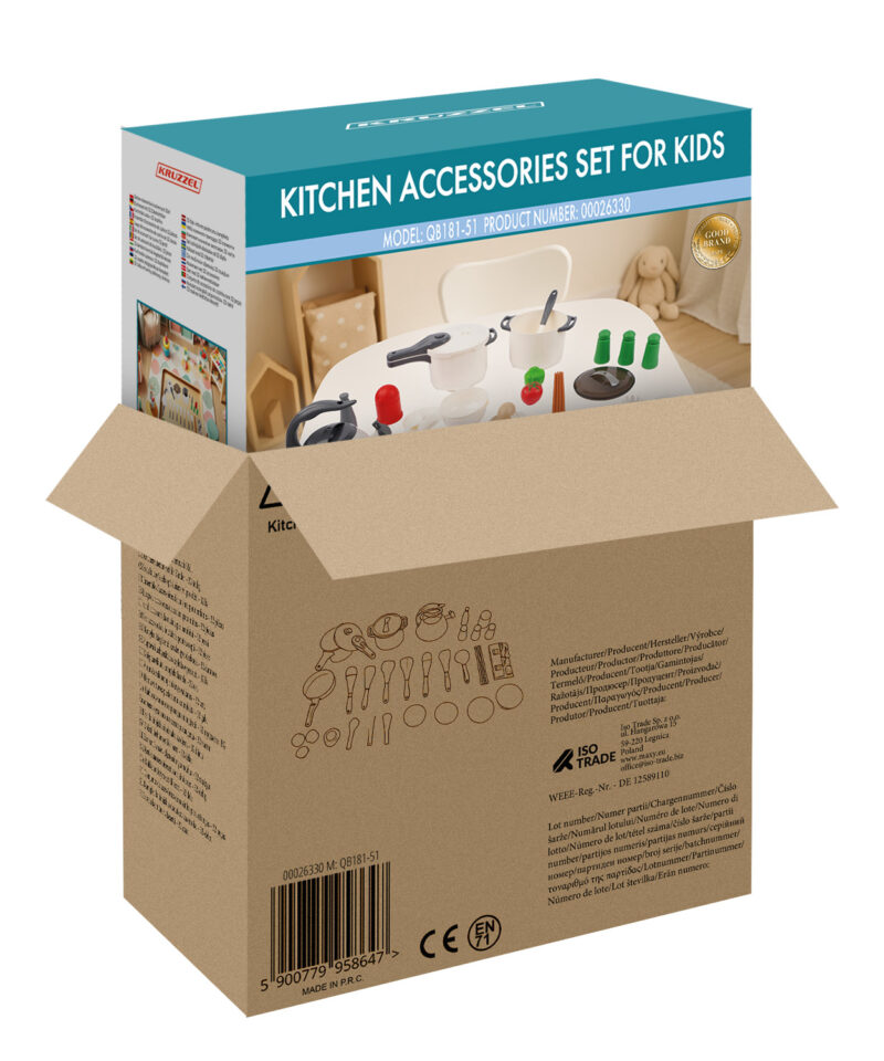 Mitmevärviline köögikomplekt lastele