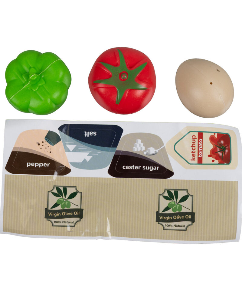 Lastele sobiv köögitarvikute komplekt