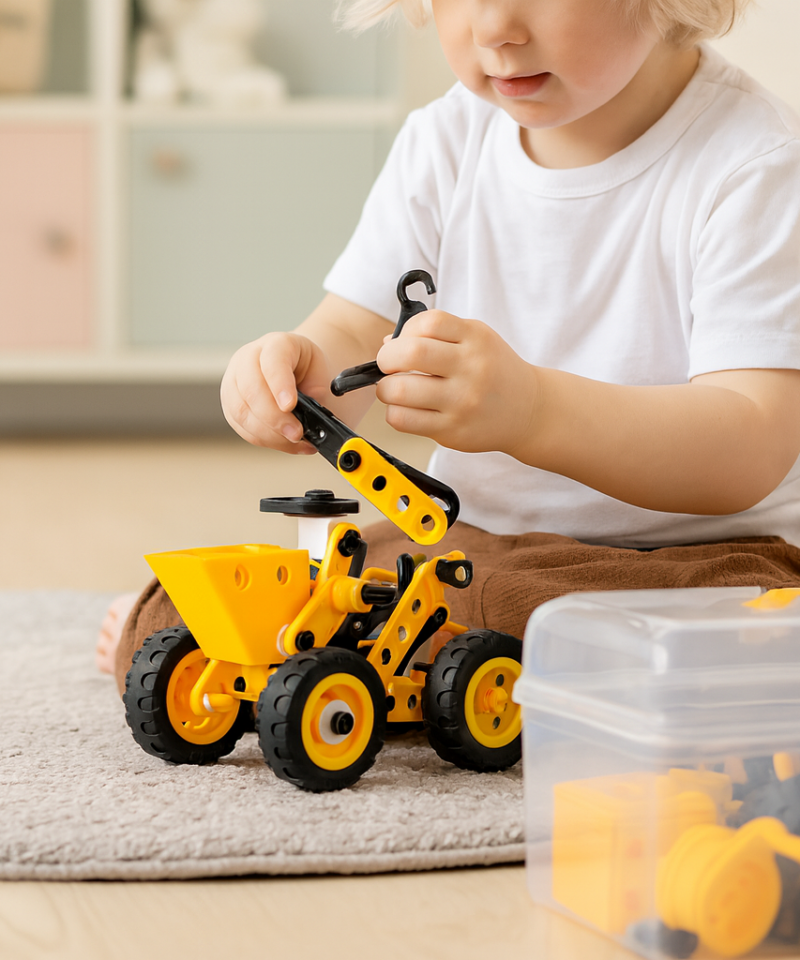 Kergesti hoiustatav ehitusklotside komplekt