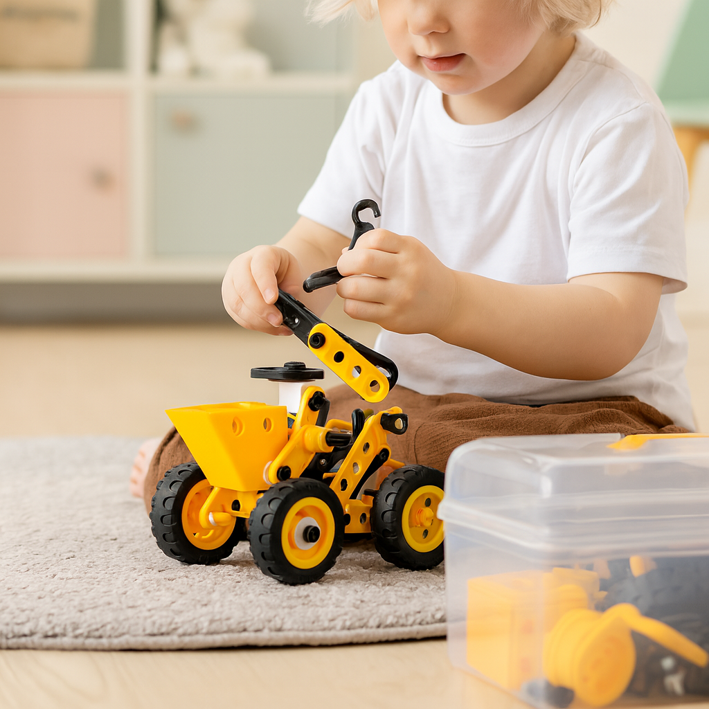 Kergesti hoiustatav ehitusklotside komplekt